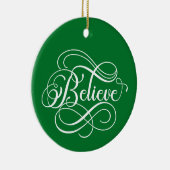 Geloof - Kerstversiering Keramisch Ornament (Rechts)