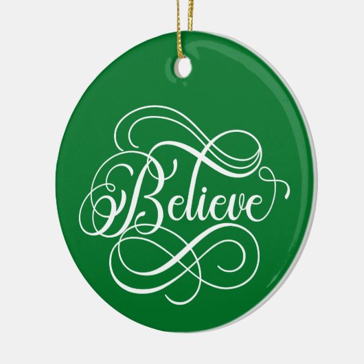 Geloof - Kerstversiering Keramisch Ornament (Links)