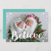 GELOOF | Keuze kerstkaart voor baby (Voorkant / Achterkant)