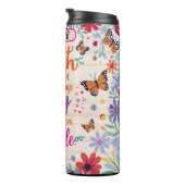 Geloof: Kleurrijke bloemen, mogelijk, gemakkelijk Thermosbeker (Geroteerd rechts)