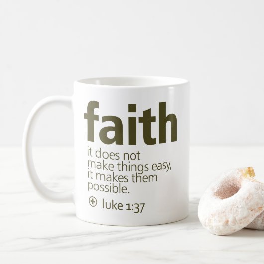 Geloof Koffiemok (Met donut)