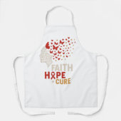 Geloof, kracht en vleugels - hoop leeft op bewustz schort (Voorkant)