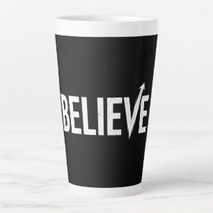 GELOOF Krachtige typografie Motiverend ontwerp Latte Mok