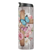 Geloof: Kruis, Bloemen, Mogelijkheid, Lucas Thermosbeker (Geroteerd rechts)