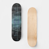 Geloof Kruis Hartslag Persoonlijk Skateboard (Voorkant)