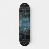 Geloof Kruis Hartslag Persoonlijk Skateboard (Voorkant)