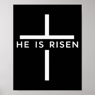 Geloof Kruis Jezus Opstanding Christenen  Poster