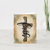 Geloof Kruis Moderne Sympathie Religieus Mooie Kaart (Voorkant)