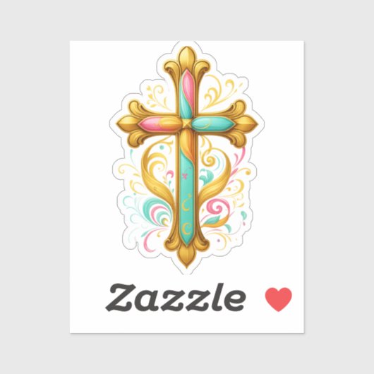 Geloof Kruis Sticker (Vel)