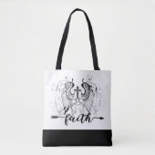 Geloof kruis tasje tote bag (Voorkant)