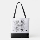 Geloof kruis tasje tote bag (Achterkant)