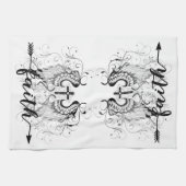 Geloof kruis  theedoek (Horizontaal)