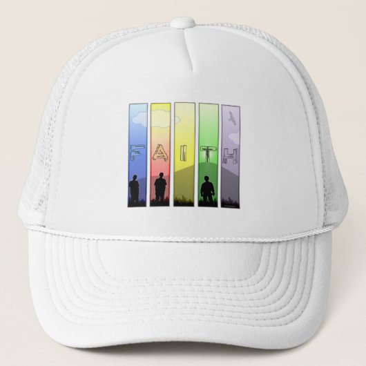 Geloof Kruis Trucker Pet (Voorkant)