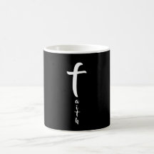 Geloof Kruis Zwart en Wit Typografie Eenvoudig