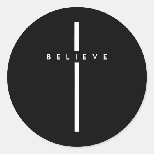 Geloof kruisgod Jezus Pasen Christelijk Religieus Ronde Sticker (Voorkant)