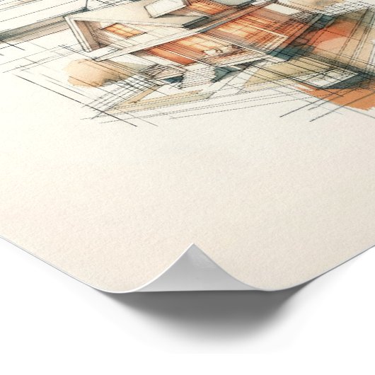 Geloof Kunst Creatie 'Ik en mijn huis zullen we di Poster (Hoek)