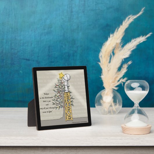 Geloof Ladder-kerstboom Fotoplaat (Insitu)