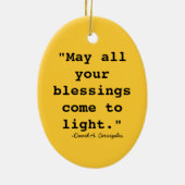 Geloof Ladder-kerstboom Keramisch Ornament (Achterkant)