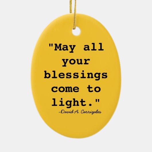 Geloof Ladder-kerstboom Keramisch Ornament (Achterkant)