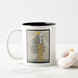 Geloof Ladder-kerstboom Tweekleurige Koffiemok