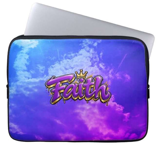 Geloof  laptop sleeve (Voorkant)