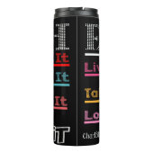 Geloof Leef Liefde Wandel Groei Thermosbeker (Achterkant)