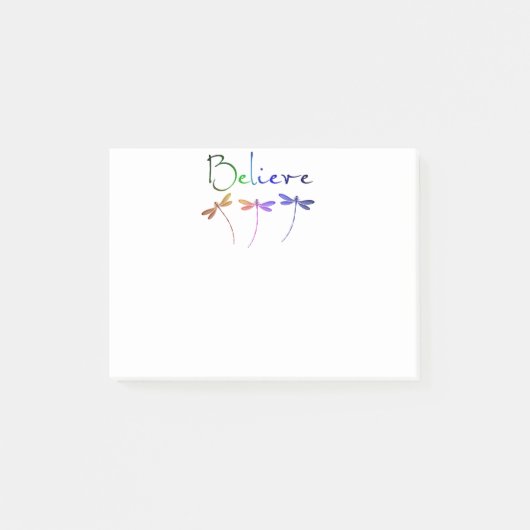 Geloof libellen post-it® notes (Voorkant)