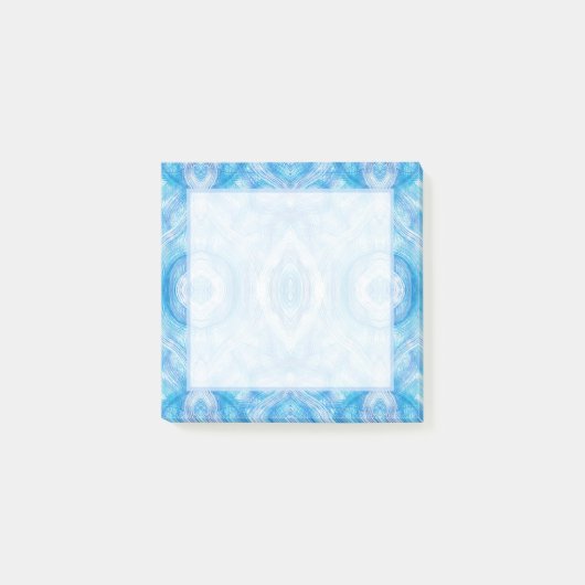 Geloof Licht Blauw Abstract Waterverf Kunst Post-it® Notes (Voorkant)