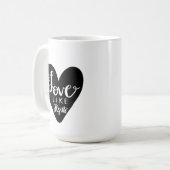 Geloof Liefde Als Jezus Mok (Voorkant links)