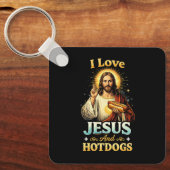 Geloof, Liefde, en Hotdogs Sleutelhanger (Voorkant)
