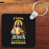 Geloof, Liefde, en Hotdogs Sleutelhanger (Achterkant)