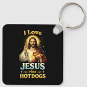 Geloof, Liefde, en Hotdogs Sleutelhanger (Achterkant)