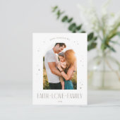 Geloof Liefde Familie Modern Boog Kerstmis Ontwerp Feestdagenkaart (Staand voorkant)