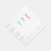 Geloof, liefde, hoop servet (Hoek)