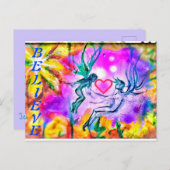 GELOOF LIEVERD FAERIES BRIEFKAART (Voorkant / Achterkant)