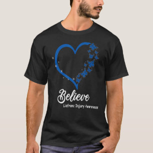 Geloof LISFRANC SCHADELIJKE BEWUSTMAKING, blauwe b T-shirt