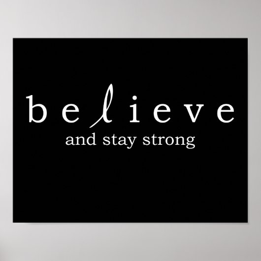 Geloof Lung Cancer Poster (Voorkant)