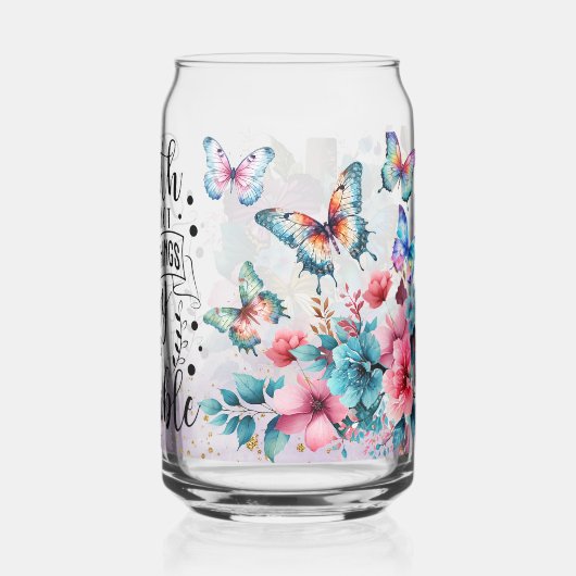 Geloof maakt alles mogelijk blikvorm glas (Achterkant)