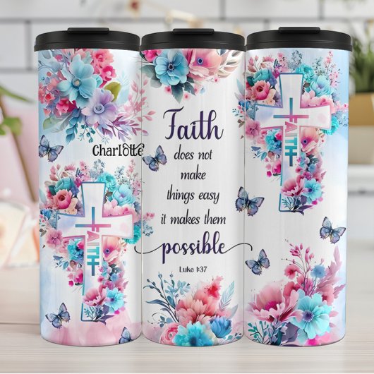 Geloof maakt alles mogelijk thermosbeker