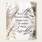 Geloof maakt de dingen niet gemakkelijk planner (Achterkant)