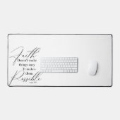 Geloof maakt dingen mogelijk bureaumat (Keyboard & Muis)