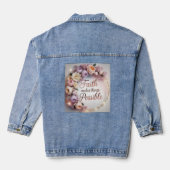 Geloof Maakt Dingen Mogelijk Denim Jacket (Achterkant)