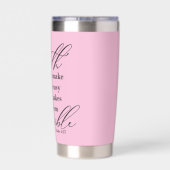 Geloof maakt dingen mogelijk geïsoleerde drinkbeker (Achterkant)
