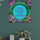 Geloof maakt dingen mogelijk Quote Inspirivity Poster