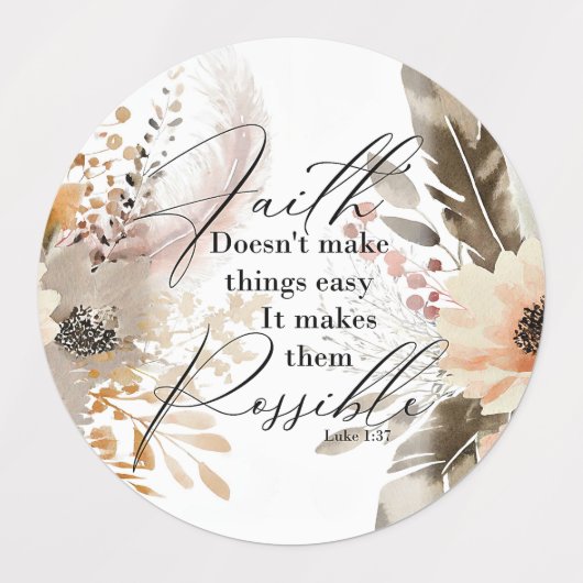Geloof maakt dingen mogelijk Stickers (Design 1)