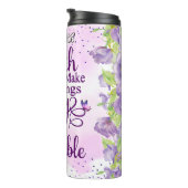 Geloof maakt dingen mogelijk Vlinders Thermosbeker (Geroteerd rechts)