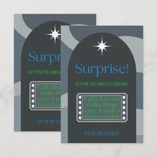 Geloof maakt het onmogelijke mogelijk (Voorkant / Achterkant)