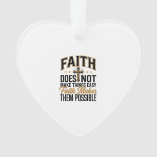 Geloof maakt ze mogelijk Christelijke typografie D Ornament