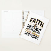 Geloof maakt ze mogelijk Christelijke typografie D Planner (Display)