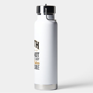 Geloof maakt ze mogelijk Christelijke typografie D Waterfles